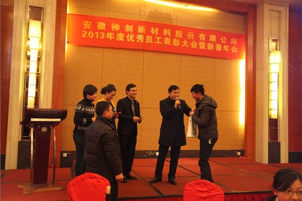 腾博会游戏网站股份2013年度优异员工表扬大会暨新春年会